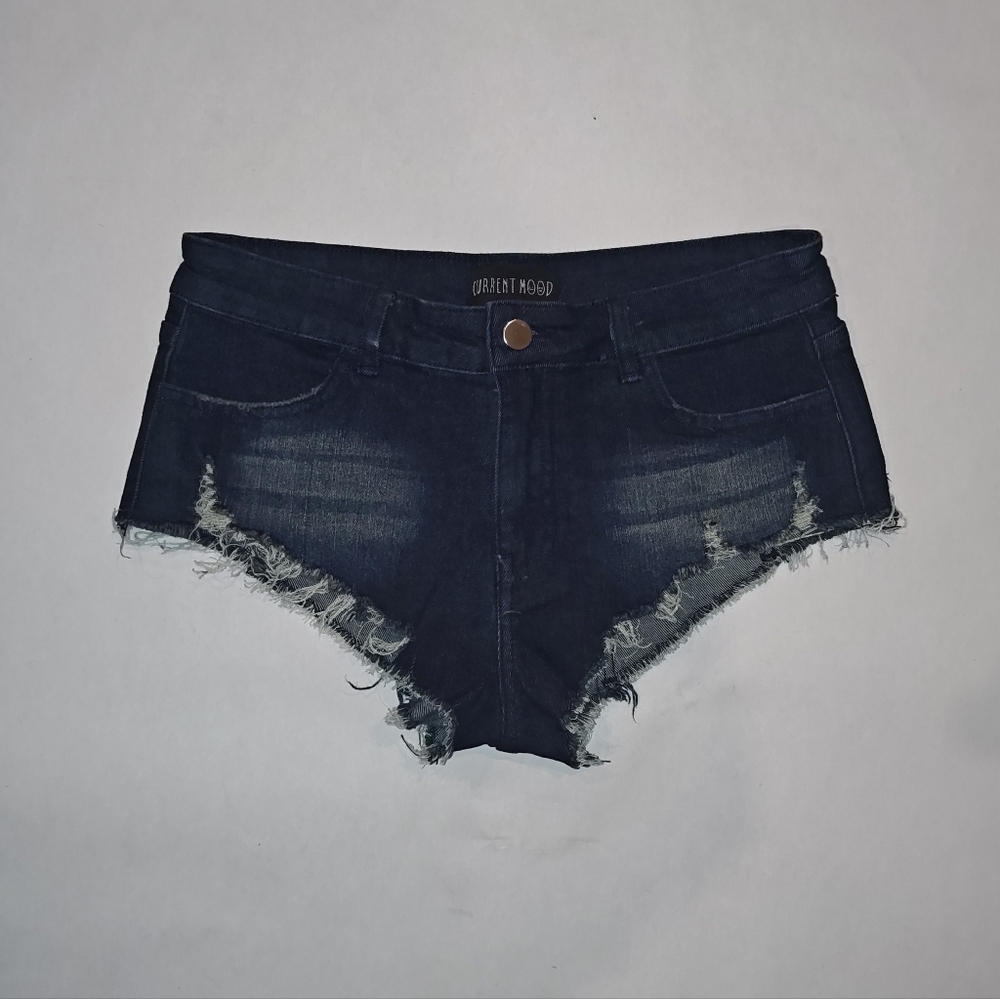 CURRENT MOOD TEENY TINY DENIM SHORTS * SIZE SMALL